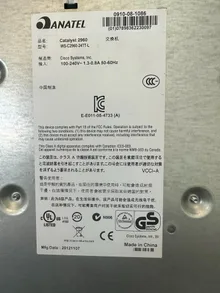 WS-C2960-24TT-L — label reference photo 1