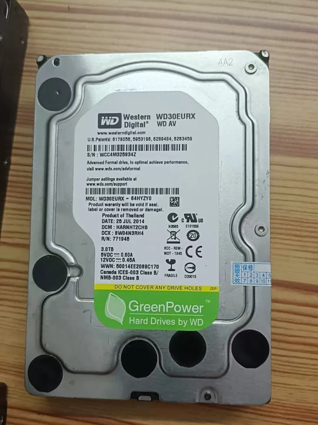 WD30EURX — product reference photo 1