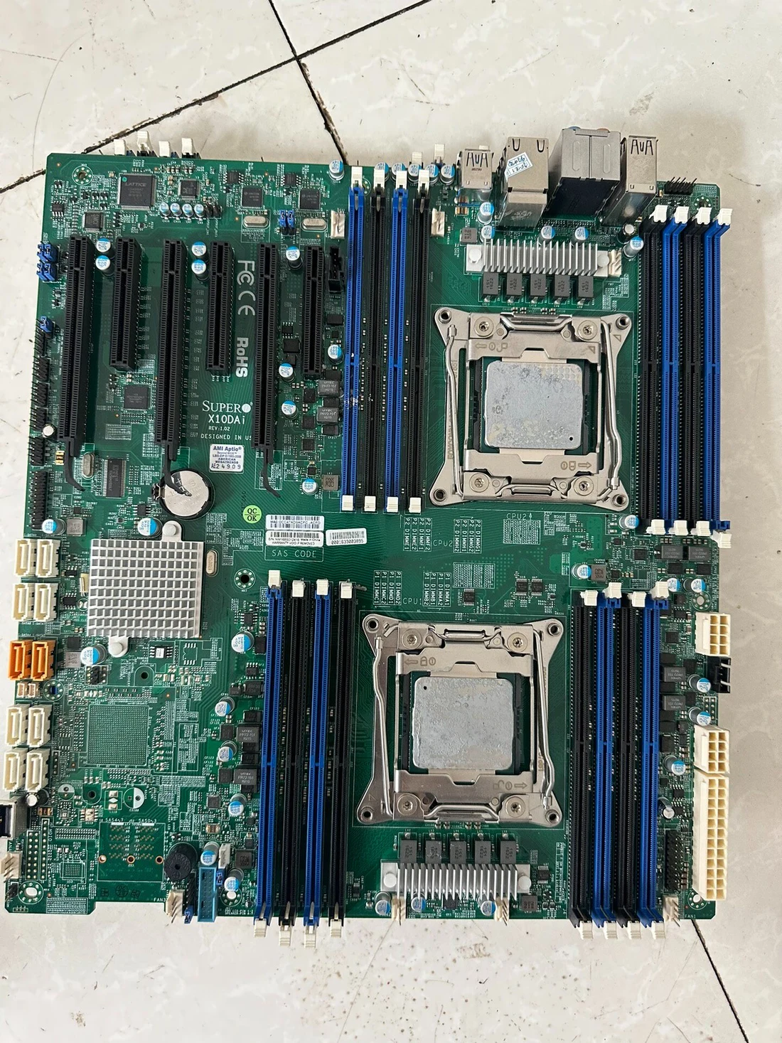 X10DAi — label reference photo 1