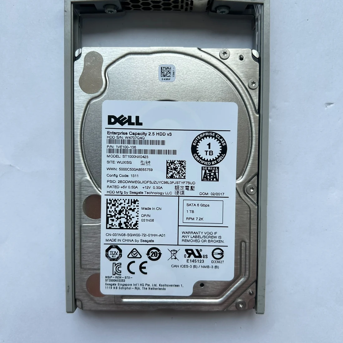 ST1000NX0423 — label reference photo 1