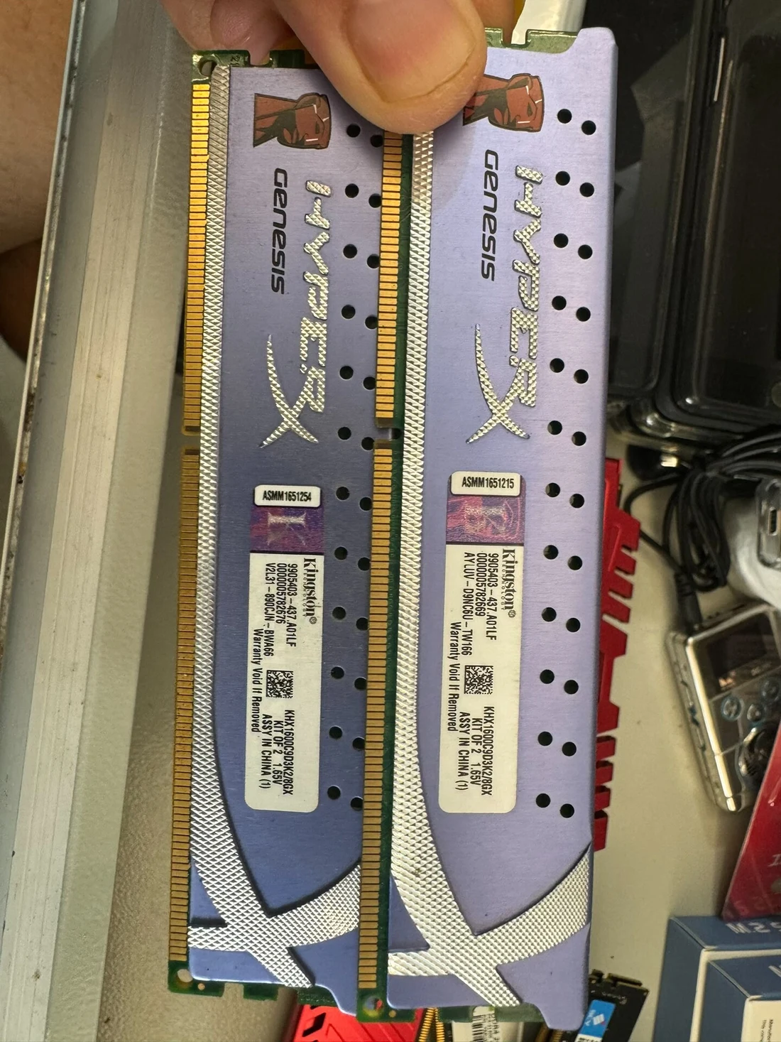 KHX1600C9D3K2/8GX — label reference photo 1
