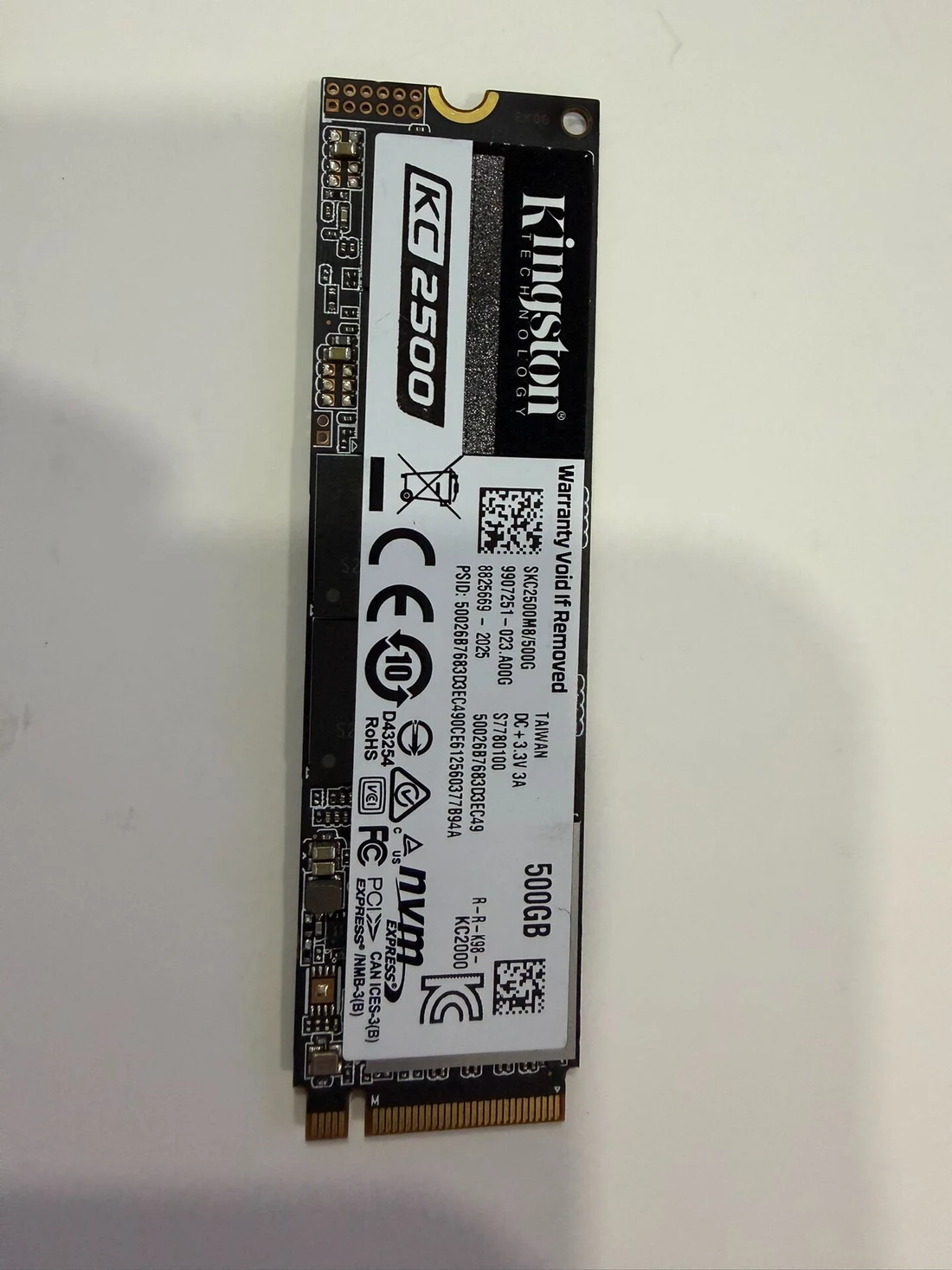 SKC2500M8/500G — product reference photo 1