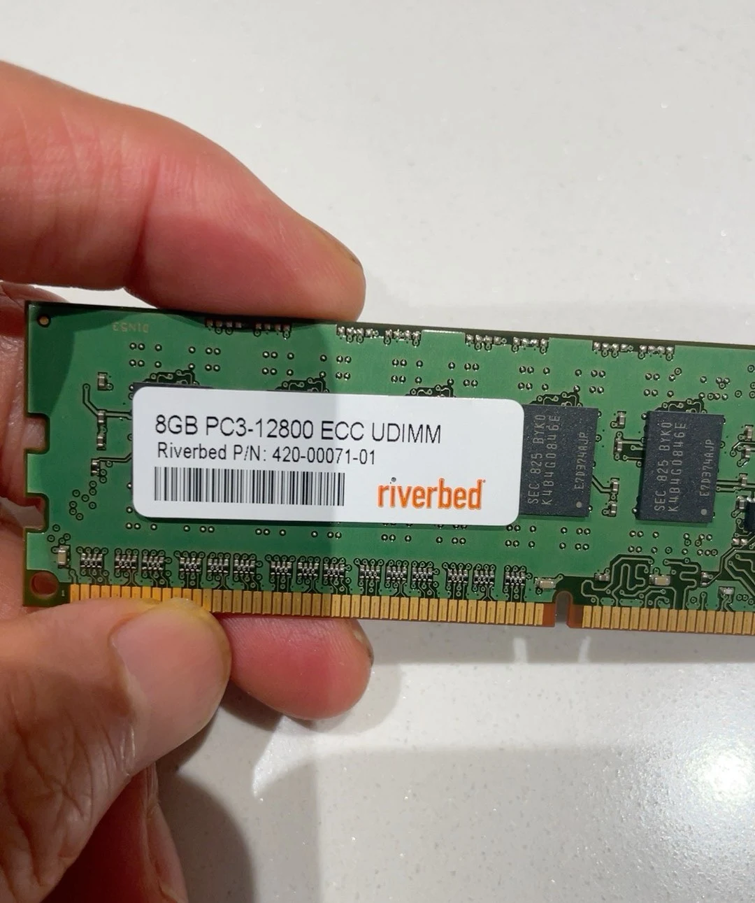 Riverbed 8GB DDR3-1600 ECC UDIMM — product reference photo 1