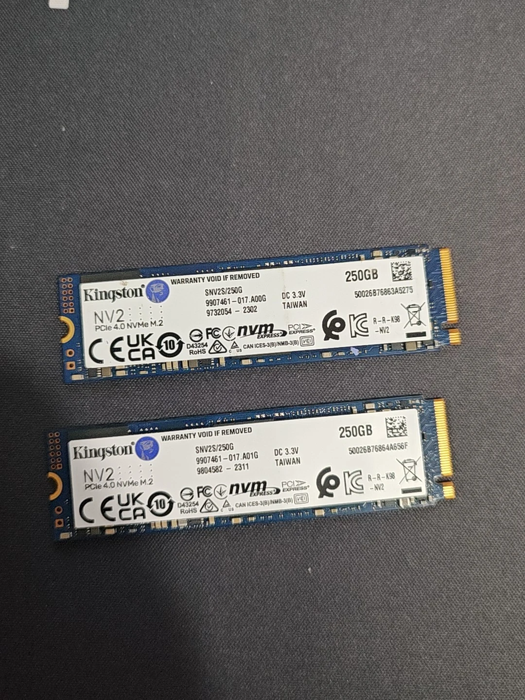 SNV2S/250G — label reference photo 1