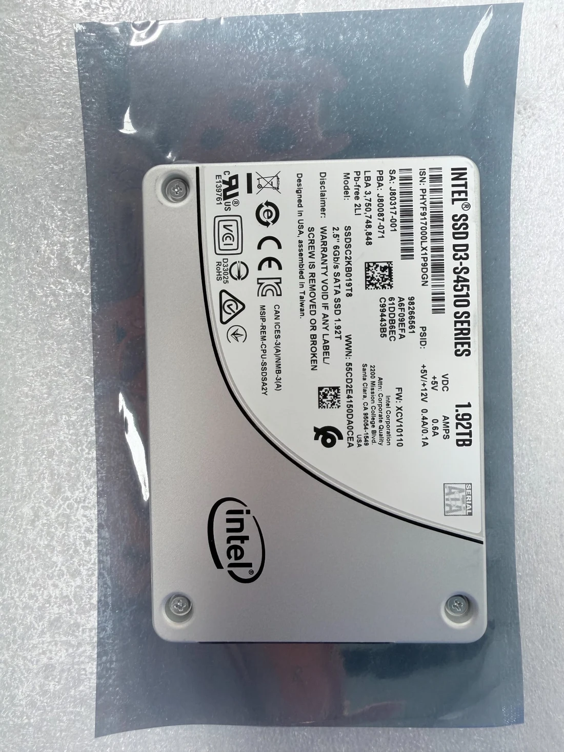 SSDSC2KB019T8 — product reference photo 1