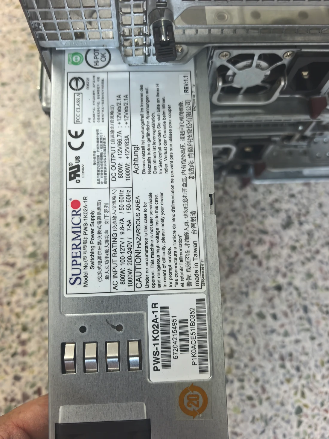 PWS-1K02A-1R — label reference photo 1