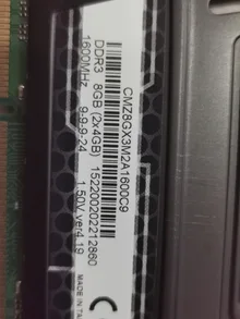 CMZ8GX3M2A1600C9 — label reference photo 2