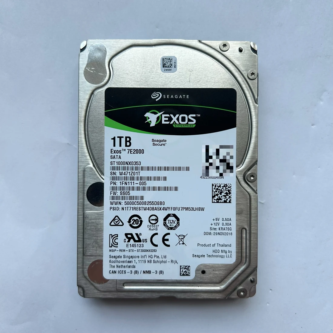 ST1000NX0353 — label reference photo 1