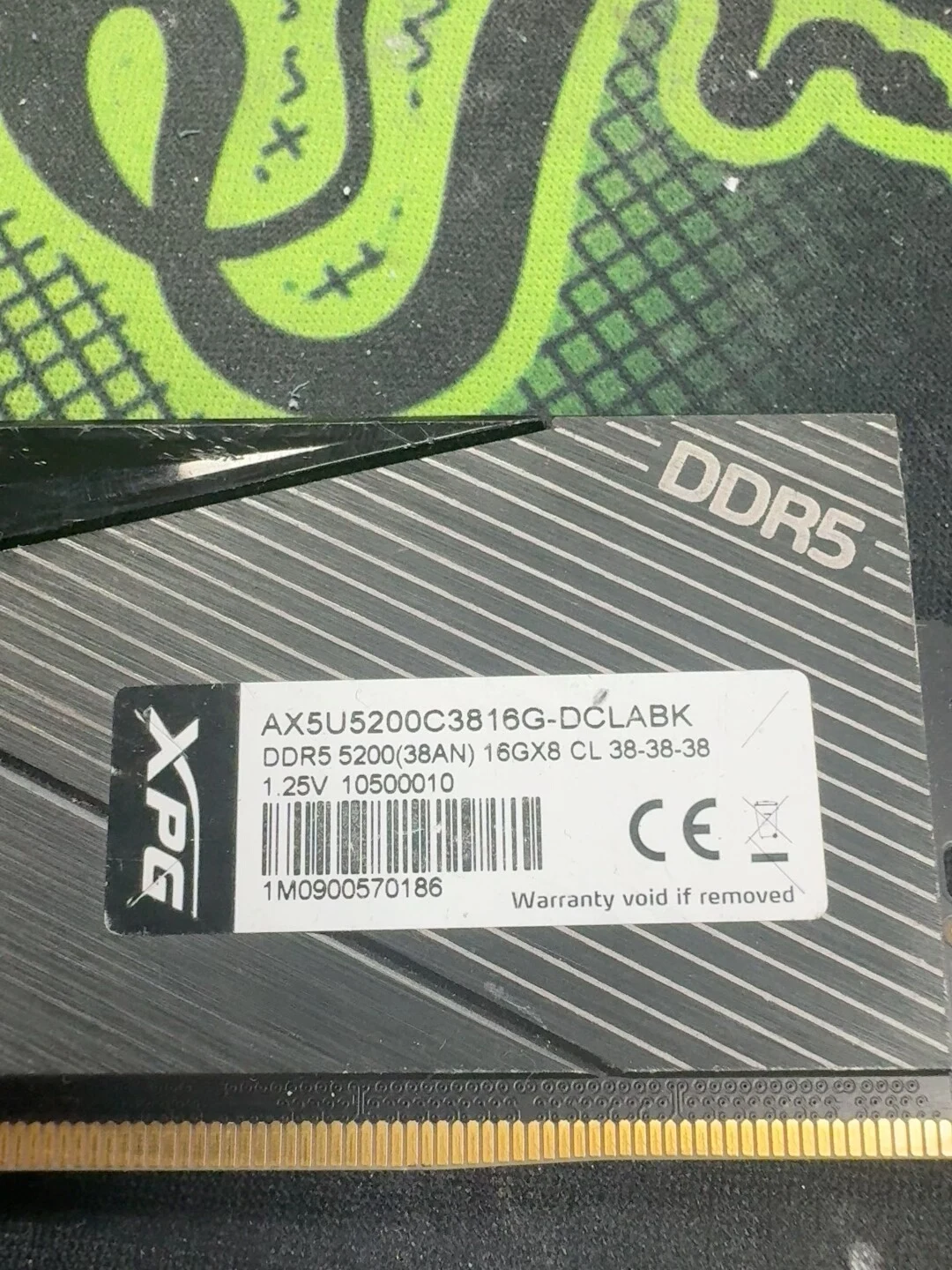 AX5U5200C3816G-DCLABK — label reference photo 1