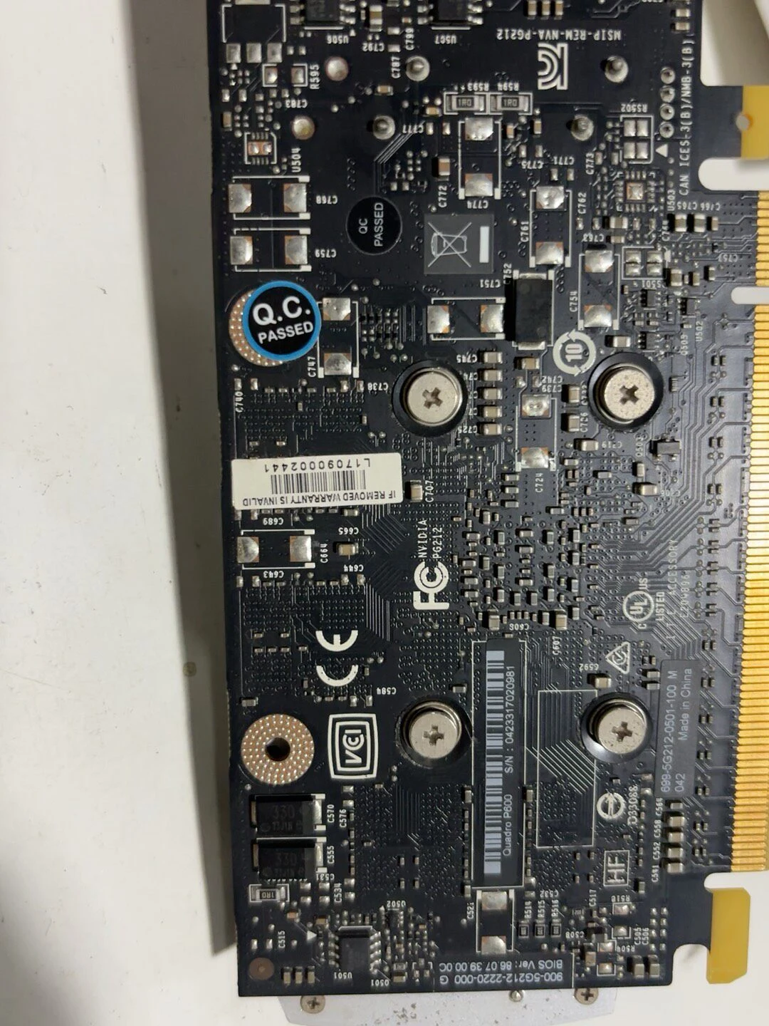Quadro P600 — product reference photo 1