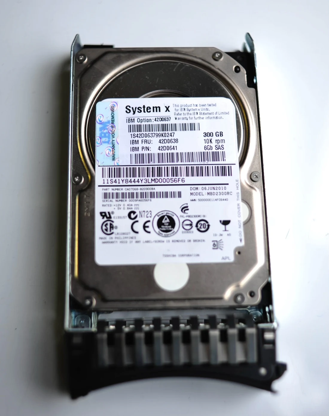 MBD2300RC — label reference photo 1