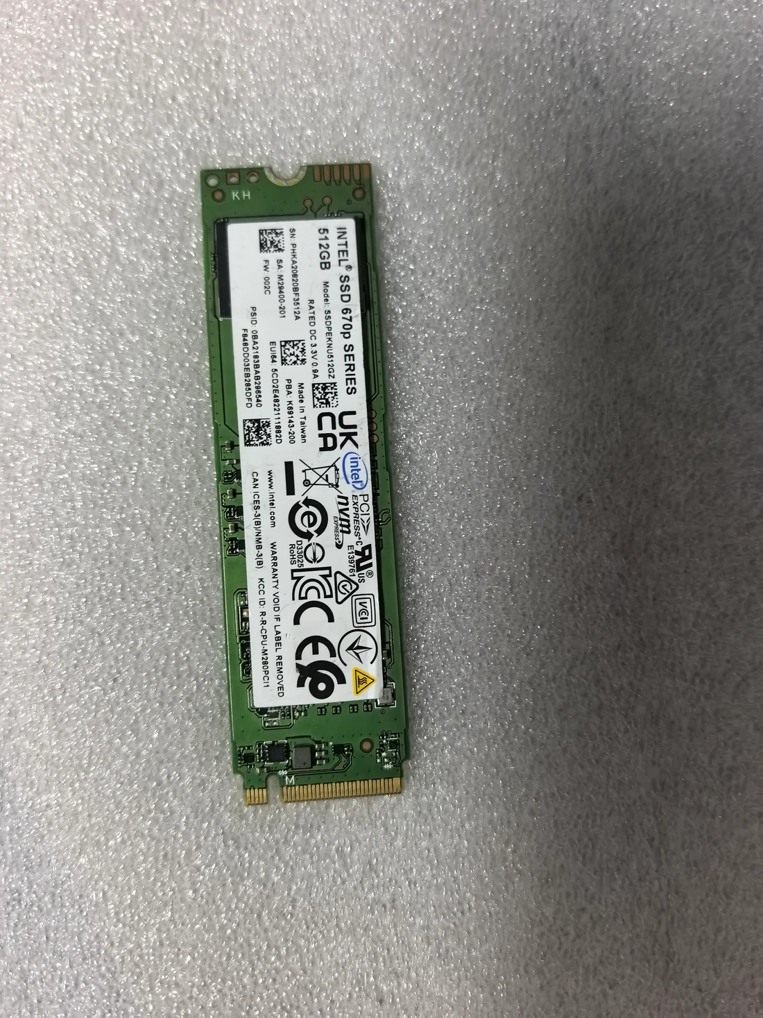 SSDPEKNU512GZ — product reference photo 1