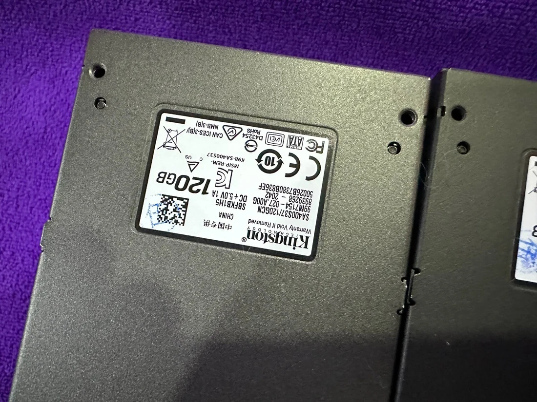 SA400S37/120G — label reference photo 1