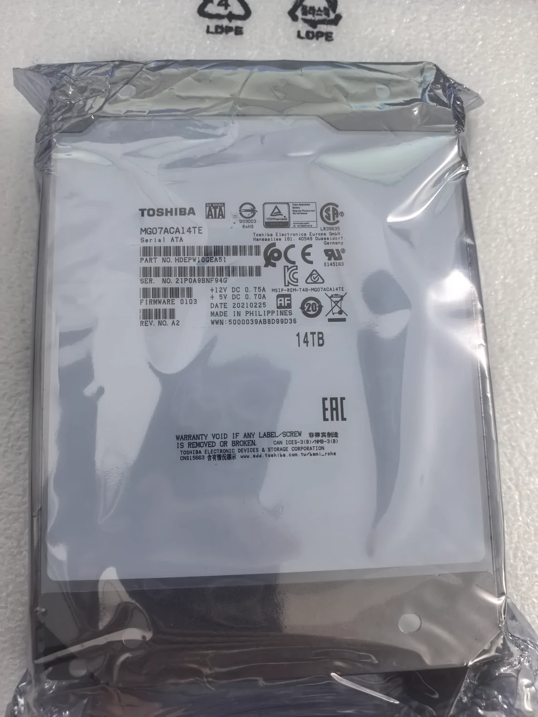 MG08ACA14TE — label reference photo 1