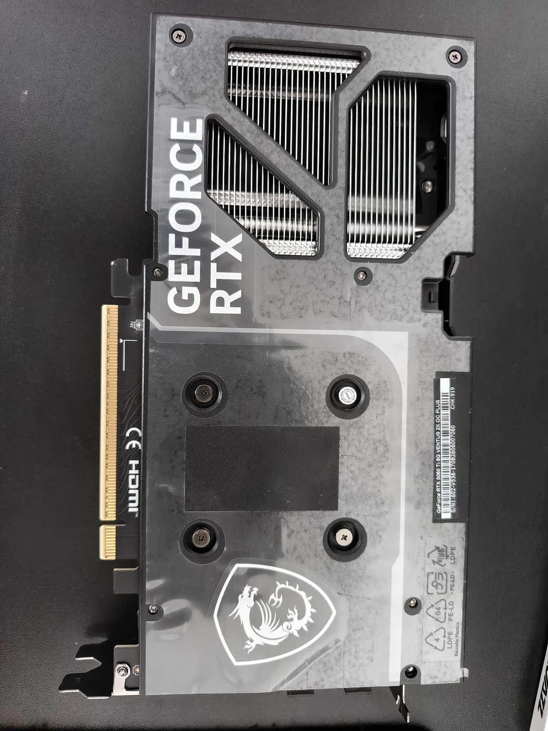 GeForce RTX 5060 Ti 8G VENTUS 2X OC PLUS — product reference photo 1